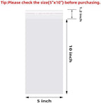 5x10In Cookie Bags Clear Self Sealing Cellophane Treat Bags 200Pcs - Image 2