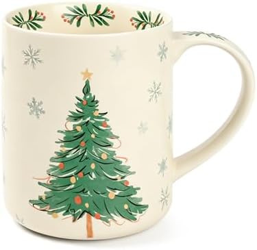 18 oz Large Ceramic Coffee Mug, Porcelain Tea Cup with Big Handle by LINVIA