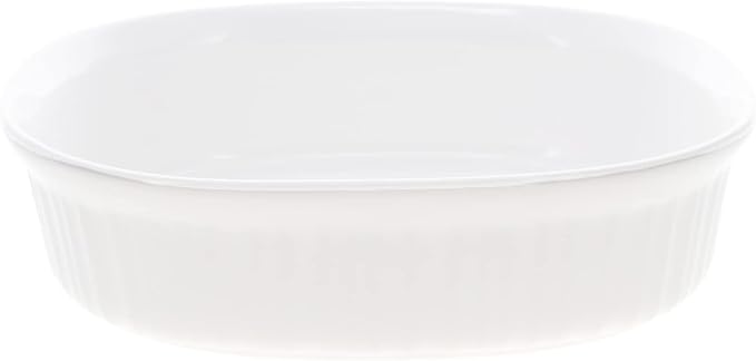 CorningWare FS2 2.5qt/2.35L Oval French White Casserole Dish and F-2-PC Oval - Image 2