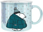 Silver Buffalo Peanuts Snoopy Pearlescent Ceramic Camper Mug, 20oz by SilverBuffalo