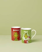 Lenox Grinchmas Naughty and Nice Porcelain Christmas Mug Set for 2, 16oz - Image 2