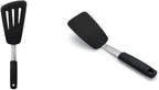 OXO Good Grips Small Silicone Flexible Turner Black & Good Grips Silicone by OXO