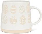 Abbott Collection Wide Base Mug with Patterned Eggs by AbbottCollection