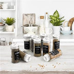 Tebery 30 Pack Round Spice Bottles Jars - Image 5