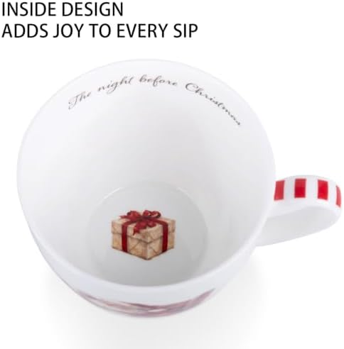 Christmas Santa Mug – 20oz Bone China Hug Mug with The Night Before Christmas Inside, Ideal Gift For Women & Men. Designed In England By Harvest Green Studio - Image 5