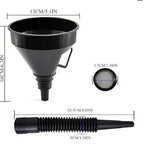 Plastic Oil Funnel Set, 5-Piece Automotive Funnels - Image 5
