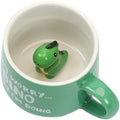 Cute Dinosaur Ceramic Coffee Mug Hidden 3D Animal In Cup Ideal Creative Holiday Gifts Christmas and Birthday Gifts for Animal Lovers Family Kids Friends Colleagues 12OZ (Green and Black) by Unknown
