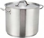Winco Heavy-Duty Stainless Steel Stock Pot - Image 8