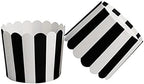 100pcs Muffin Liners Baking Paper Cups Black and White - Image 3