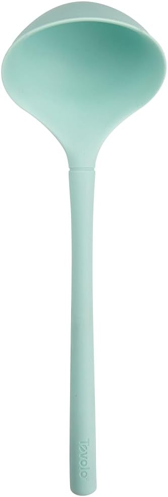 Tovolo Flex Core Silicone Ladle BPA Free Aqua Seafoam Green Deep Silicone Soup by Tovolo