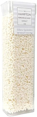 White Sprinkles Jimmies 4 oz, Sprinkles For Cake Decorating, Baking, Ice Cream & More, The Hampton Candy Company by TheHamptonPopcornCandyCompany