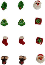 EPHVODI Christmas Cakes Decorations 12pcs Edible Santa Claus Christmas Tree Shaped Hard Sugar Icing Decorations Cupcake Toppers for Baking Cookie Ice Cream Candy Decoration - Image 3