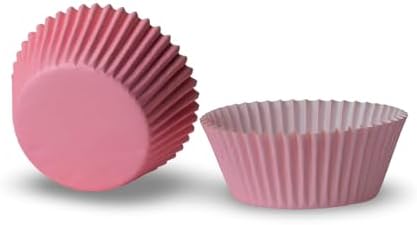 200 Paper Cupcake Liners, Muffin Liners or Baking Cups for Desserts, Muffins, Cupcakes and More Treats; Grease Proof, No Smell, Food Grade, Nut Serving Containers (Pink) - Image 3