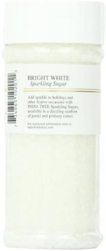 India Tree White Sparkling Sugar, Coarse Decorating Sugar, 7.5 oz Jar - Image 4
