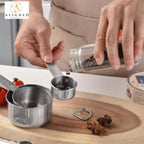 Premium No Rust 10-Piece Stainless Steel Measuring Cups & Spoons Set, Cups and - Image 5