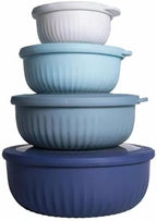 COOK WITH COLOR Prep Bowls with Lids- Wide and Deep Nesting Plastic Small - Image 9
