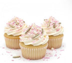 Manvscakes Sprinkles- Edible Cake and Cupcake Sprinkles with Assorted Shapes and Sizes for Parties, Metallic Sprinkle Mix for Cookies, Ice Cream, Cake and Cupcake Decorating, 4 oz (Pink Princess) - Image 2