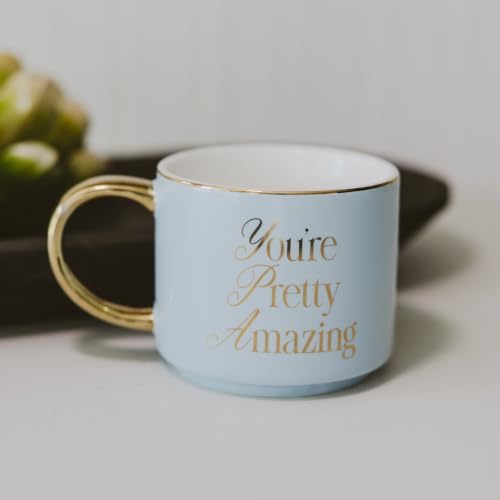 Sweet Water Decor You're Pretty Amazing Coffee Mug, 14oz Fine Bone China - Image 2