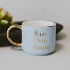 Sweet Water Decor You're Pretty Amazing Coffee Mug, 14oz Fine Bone China - Image 2