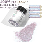 Iridescent Edible Glitter for Drinks - 5 Grams Prism Powder Cocktail Drink Glitter Food Grade Luster Shimmering Dust Vegan Metallic Food Coloring Sprinkle for Cake Decorating, Chocolates, Fondant Pops - Image 5