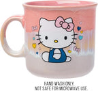 Silver Buffalo Sanrio Hello Kitty Sitting, Reactive Glaze Camper Mug, 20oz - Image 3