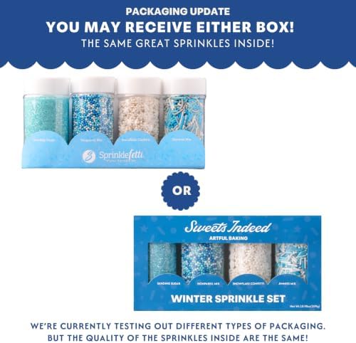 Sweets Indeed Winter Sprinkle Mix, 4 Pack, 10.90 oz - Image 2