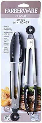 Farberware Classic Mini Nylon Tipped Tongs - Image 5