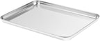 Stainless Steel Baking Sheet Set of 2, Cookie Sheet Baking Sheet Pan - Image 2