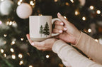 Sweet Water Decor Green Trees Coffee Mug, 14oz Stoneware Holiday Mug, Microwave & Dishwasher Safe, Large Winter Christmas Cup for Coffee, Tea & Hot Cocoa, Stocking Stuffers for Women, Cozy Gift Ideas - Image 6