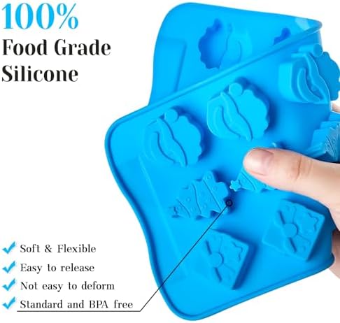 Christmas Chocolate Silicone Molds, 6 PCS - Image 3