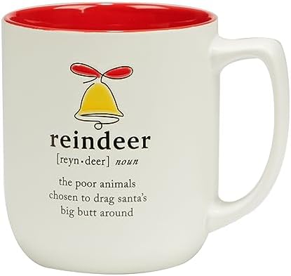 Certified International Christmas Fun Red Sayings 16 oz. Mugs, Set of 6 Assorted Designs - Image 3