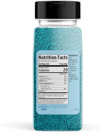 Unpretentious, Blue Sprinkles Jimmies, 12.8 Oz - Image 2
