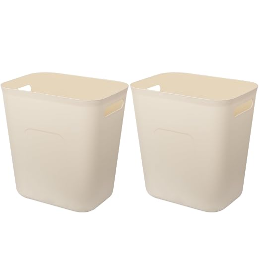 UUJOLY Plastic Small Trash Can Wastebasket, Garbage Container Basket by UUJOLY