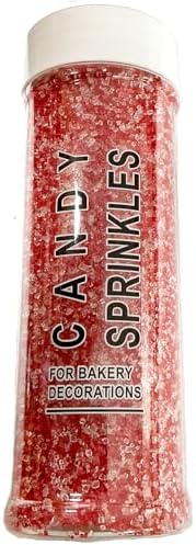 Edible Valentine Themed Sanding Sugar Sprinkles 142g/ 5.01oz Red White Sanding Sugar for Baking and Decorating Topping Cake Cookie Cupcake Topper Ice Cream Supplies - Image 7