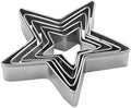 MrCookie Star Cookie Cutters Set,5pc,Thickened Stainless Steel. by MrCookie