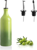 Sweejar Large Ceramic Olive Oil Dispenser Bottle, Opaque Oil Cruet Protects to by Sweejarco1949