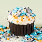 Space Theme Sprinkles Edible Blue Sliver Rocket Stars Sprinkles Galaxy Spacecraft Pearls Sugar Candy for Cookie Decorations Baking Cake Cupcake Topper Decoration 4.2 Ounce - Image 5