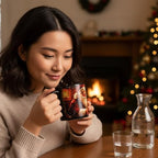 Kmiles Heat Changing Santa Claus Mug Colour Changing Magical Coffee/Tea Cup 12 Oz, Red/Black, Wonderful Christmas Gifts. - Image 3