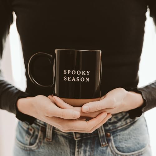 Sweet Water Decor Halloween Coffee Mug - Spooky Coffee Mug for Halloween - Durable Stoneware Mug for Tea & Cocoa - Perfect Fall Mugs for Morning Brew & Cozy Nights - Spooky Season Design Mug 14oz - Image 4