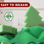 Christmas Mini Candy Molds with Xmas Tree and Gingerbread Man Shaped, 152 Cavity Non-Stick Food Grade DIY Handmade Set for Gummy Jelly Dog Treat Wax Melt Gifts Baking Supplies - Image 2