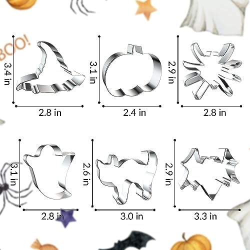 Halloween Cookie Cutters, 6 Pcs Holiday Cookie Cutters - Image 6