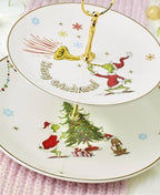 Lenox Merry Grinchmas Porcelain 2-Tier Christmas Serving Tray - Image 4