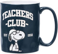 Silver Buffalo Peanuts Snoopy Teacher, Wax Resist Ceramic Pottery Mug, 17oz by SilverBuffalo
