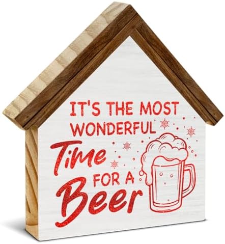 Christmas Bar Sign Decor, It's the Most Wonderful Time for a Beer by Unknown