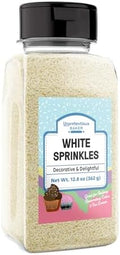 Unpretentious, Sprinkles: White Jimmies, 12.8 Oz by Unpretentious
