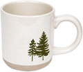 Sweet Water Decor Green Trees Coffee Mug, 14oz Stoneware Holiday Mug, Microwave & Dishwasher Safe, Large Winter Christmas Cup for Coffee, Tea & Hot Cocoa, Stocking Stuffers for Women, Cozy Gift Ideas by SweetWaterDecor