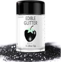 Black Edible Glimmer Powder Glitter - Colaele 5 grams Food-Grade Luster Dust Metallic Fancy Food Decorating Sprinkle Glimmery Brew Dust for Cake Decorations Drinks Wine Beverage Candy Dessert, Vegan by Enjoyyourcolorfullife