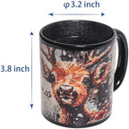Kmiles Heat Changing Christmas Deer/Tree Mug Colour Changing Magical Coffee/Tea Cup 12 Oz, White/Brown, Wonderful Christmas Gifts. - Image 4