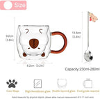 Birthday Gifts for Women Men Cute Capybara Mug Double Walled Coffee Glasses Cups Tea Cappuccino Latte Cup Funny Christmas Gifts Cute Capybara Stuff Gift for Mom Friend Coworker Her Him Home Decor - Image 6