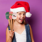 Patelai 6 Pieces Christmas Silicone Spatula Set Wooden Handle,Chic Style - Image 6